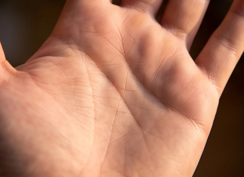 Giao điểm rõ rệt giữa đường Định mệnh và đường Tâm đạo trong lòng bàn tay