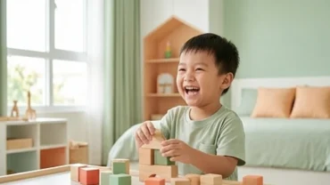 Phòng ngủ phối màu xanh lá và cam đào mang lại năng lượng tích cực cho bé, giải đáp đinh dậu 2017 hợp màu gì