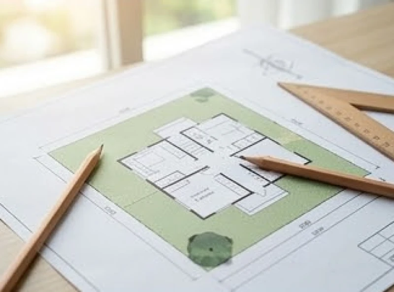 Tuổi Thìn động thổ ngày nào tốt: chuẩn Can Chi và văn khấn 7 Sơ đồ mặt bằng thể hiện hướng mặt tiền và phần tọa phía sau của ngôi nhà trên khu đất