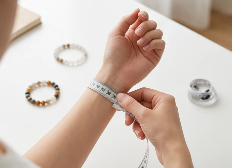 Hướng dẫn cách xác định chu vi cổ tay và tỷ lệ hạt đá tương ứng để chiếc vòng ôm vừa vặn thanh lịch