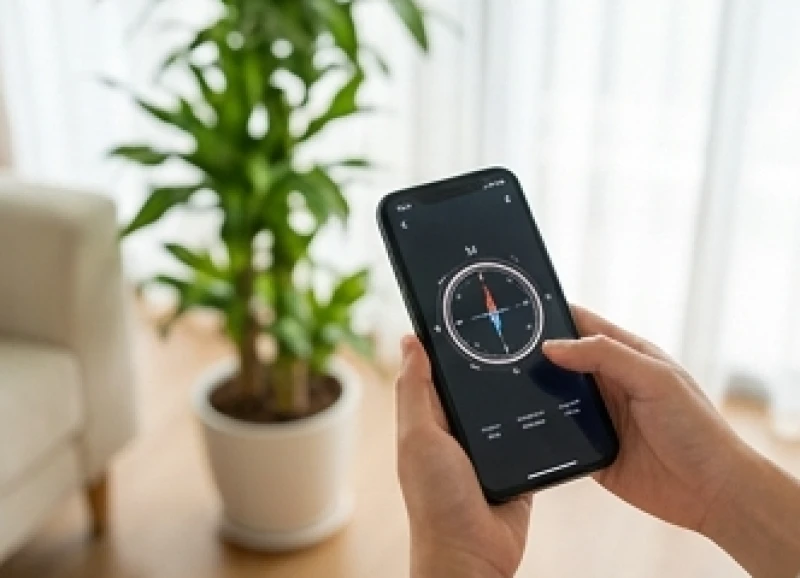 Tuổi Dần hợp cây gì: Chọn cây theo ngũ hành và hướng vượng khí 7 Sử dụng la bàn trên điện thoại di động để đo phương vị bát quái chuẩn xác trước khi đặt chậu cây