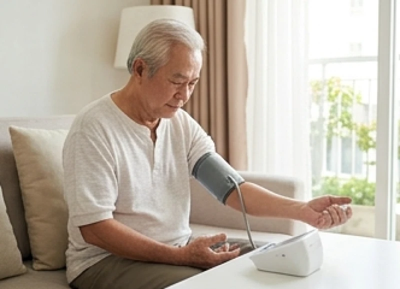 Đo huyết áp định kỳ giúp người cao tuổi theo dõi và kiểm soát rủi ro về tim mạch