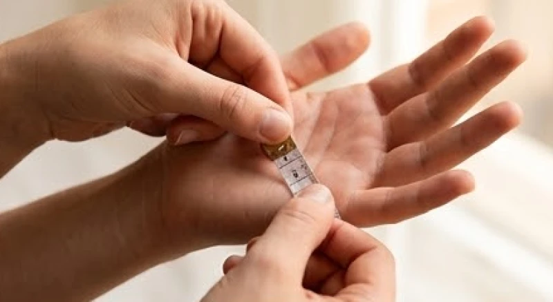 Đường tâm đạo nằm ở đâu: Cách xác định chuẩn và đọc vị tình duyên 2 Sử dụng thước đo khoảng cách từ ngấn ngón út xuống rìa bàn tay để xác định đúng đường tâm đạo nằm ở đâu
