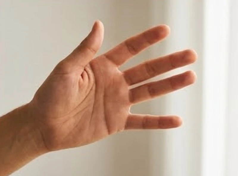 Mô phỏng cách chia tỷ lệ khoảng cách từ đường Tâm đạo đến ngấn ngón út để ước lượng chính xác mốc tuổi lập gia đình