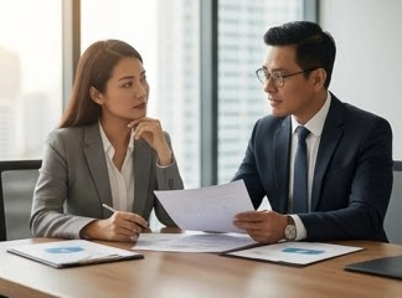 Tướng người có giọng nói trầm: Luận vận mệnh và cách luyện giọng 3 Hai đối tác thảo luận công việc đĩnh đạc thể hiện khí chất của tướng người có giọng nói trầm