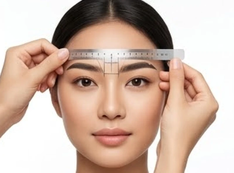 Kỹ thuật đo vẽ và cắt tỉa dáng mày ngang chuẩn tỷ lệ phong thủy