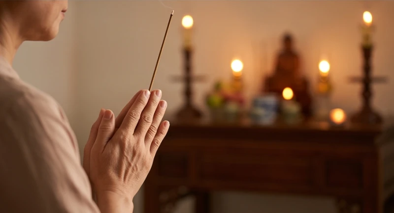 Văn khấn Bác Hồ tại nhà: Bài cúng và nghi lễ lập bàn thờ chuẩn 7 Gia chủ chắp tay thành kính đọc bài văn khấn Bác Hồ tại nhà, cầu mong bình an và trí tuệ cho con cháu