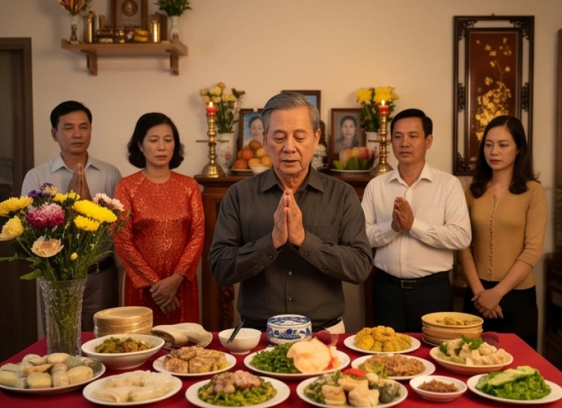 Có cần đọc văn khấn thành tiếng không: Quy tắc chọn âm lượng chuẩn 4 Người gia trưởng đại diện gia đình đọc văn khấn thành tiếng trong ngày cúng giỗ