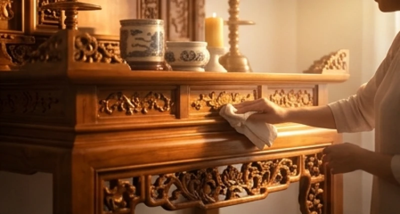 Mơ thấy người khác đeo khăn tang: Điềm báo và cách hóa giải 4 Lau dọn bàn thờ gia tiên cẩn thận để xua tan cảm giác bất an khi gặp ác mộng tâm linh