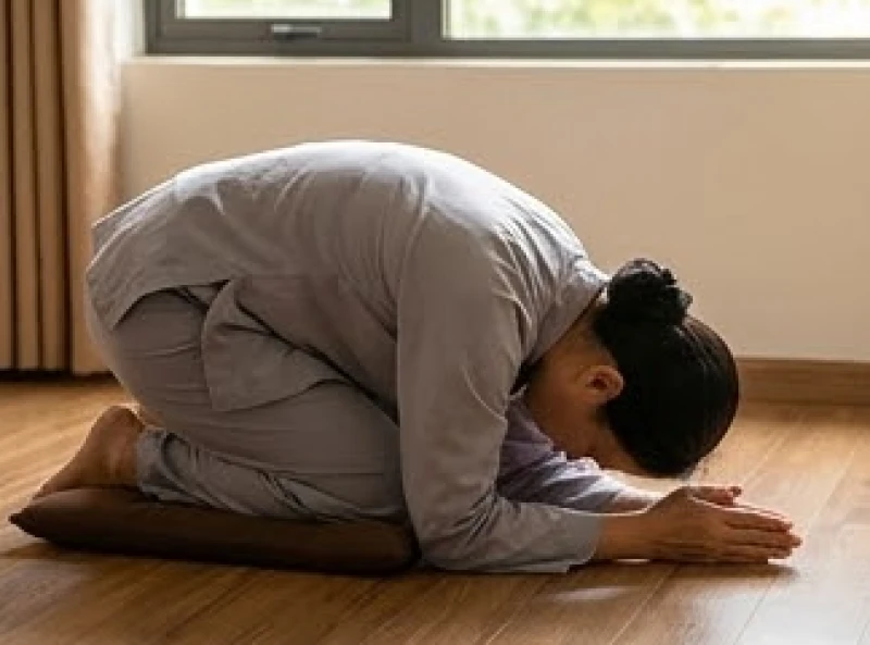 Văn khấn sám hối oan gia trái chủ: Bản chuẩn và sắm lễ tại gia 8 Động tác lạy gập người sát đất sau mỗi câu thệ nguyện để thể hiện sự ăn năn sâu sắc với oan gia trái chủ