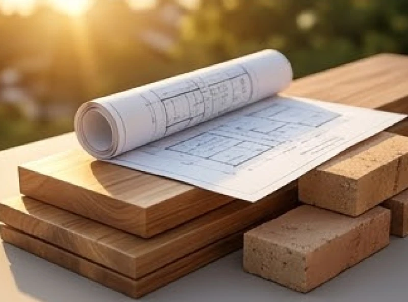 Quá trình chuẩn bị vật liệu xây dựng và bản vẽ thiết kế cho công trình mới