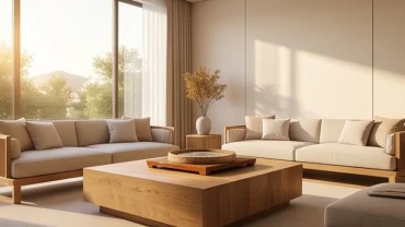Không gian phòng khách thiết kế chuẩn phong thủy mang lại vượng khí giải đáp đông tứ trạch là gì