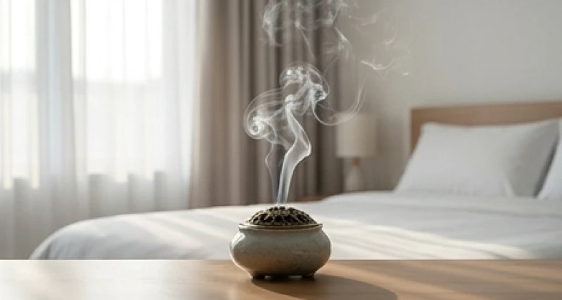 Mơ thấy bộ xương người: Ý nghĩa điềm báo và cách hóa giải 7 Lư gốm nhỏ đang tỏa khói trầm hương nghi ngút trong không gian phòng ngủ gọn gàng sáng sủa