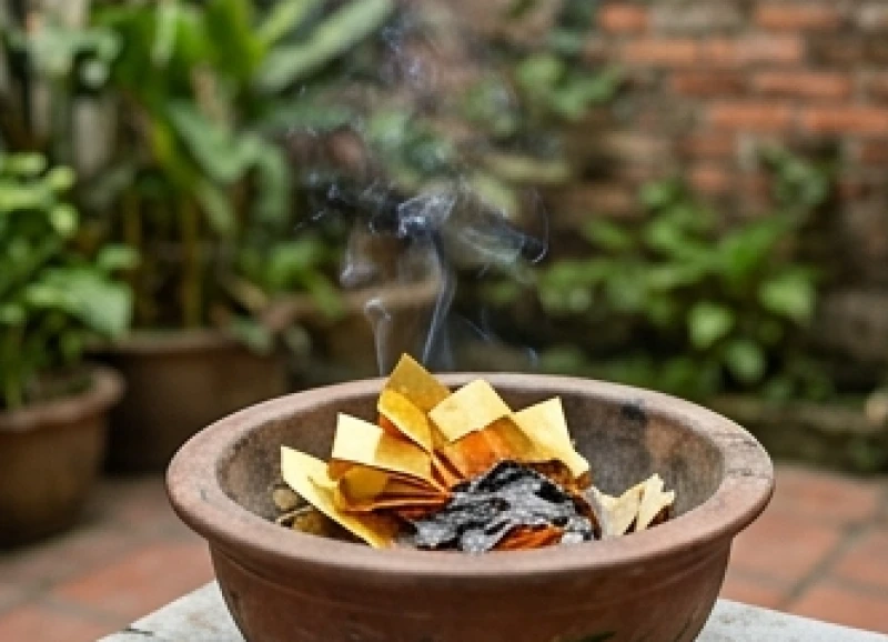 Văn khấn tiên thường giỗ đầu: Bài khấn chuẩn, khung giờ & mâm lễ 5 Gia chủ thành kính hóa vàng mã ngoài mộ sau khi đọc xong văn khấn thỉnh vong
