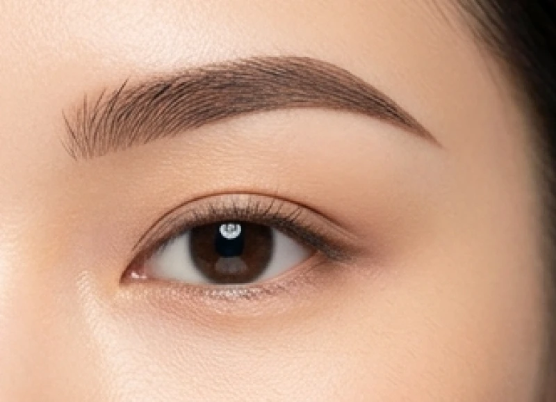 Phần đuôi của tướng lông mày lá liễu vuốt nhọn sắc nét rủ cong mềm mại qua khỏi đuôi mắt