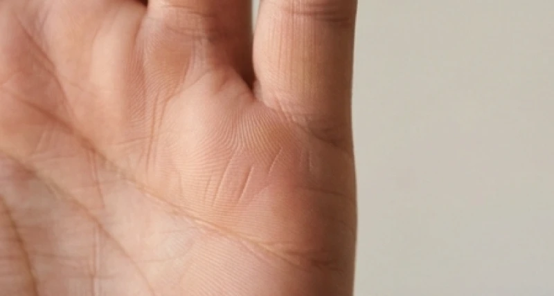 Đường tiền tài nằm ở đâu: Vị trí chính xác và quy tắc chọn tay xem 1 Đường chỉ tay tiền tài ngắn chạy dọc trên gò Thủy Tinh dưới gốc ngón tay út