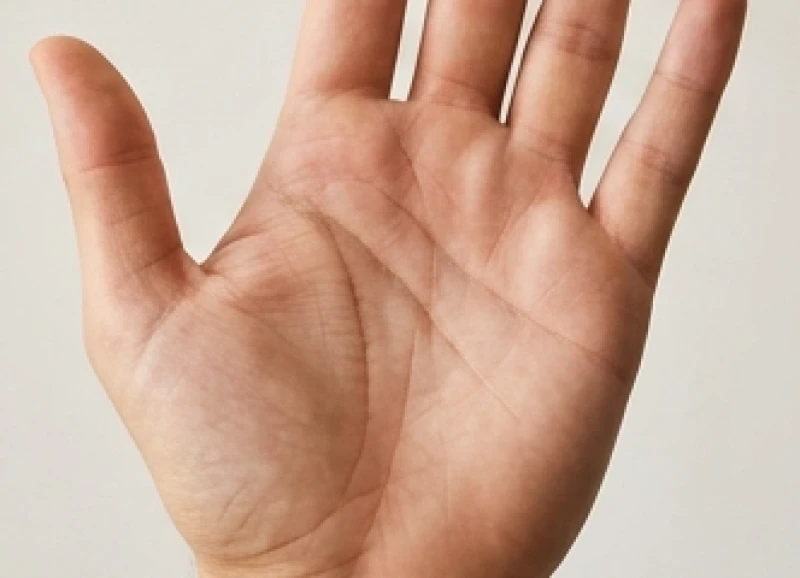 Lòng bàn tay đặc biệt với các đường chỉ giao nhau khéo léo tạo thành hình chữ M