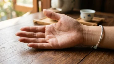 Cận cảnh lòng bàn tay thể hiện rõ đường chỉ tay sự nghiệp nữ giúp định hướng tương lai