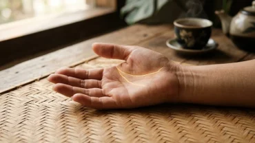 Hình ảnh chi tiết đường chỉ tay tình duyên trên lòng bàn tay giúp nhận biết các dấu hiệu về nhân duyên và hôn nhân