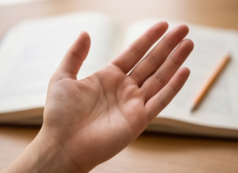 Bàn tay nữ giới có đường Trí Đạo cong nhẹ về phía mép ngoài phản ánh trực giác tốt