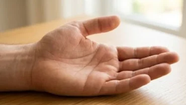 Bàn tay mở rộng dưới ánh sáng tự nhiên hiển thị đường sinh mệnh sâu và rõ nét