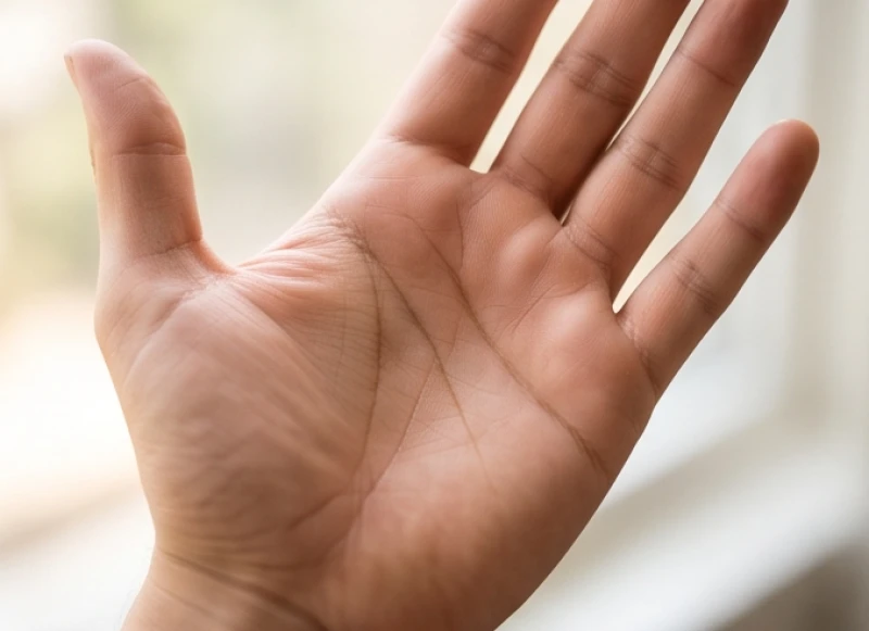 Đường Trí Đạo sâu và kéo dài liên tục trên lòng bàn tay thể hiện tư duy nhạy bén