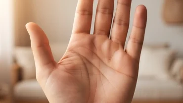 Bàn tay với đường trí đạo và đường sinh mệnh tách rời nhau rõ ràng ngay từ gốc