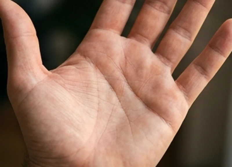 Khoảng cách giữa đường tâm đạo và đường trí đạo trên lòng bàn tay