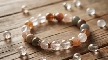 Chuỗi hạt đá phong thủy đứt dây trên mặt bàn giúp giải đáp đứt vòng tay là điềm gì