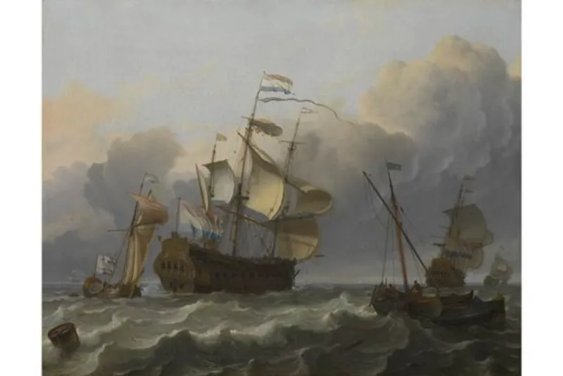 Dutch_Flagship_with_a_Yacht