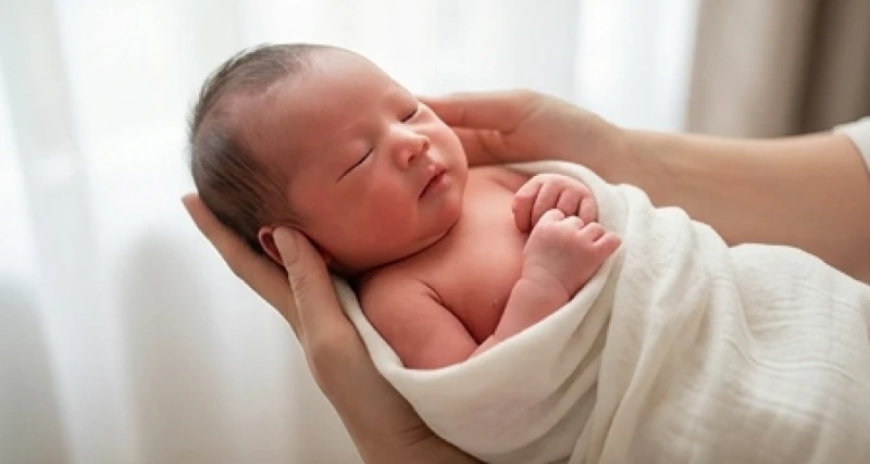 Mơ thấy bế em bé: Giải mã điềm báo và con số may mắn 5 Đứa trẻ sơ sinh đỏ hỏn được bọc trong tã mềm mại đang chìm vào giấc ngủ