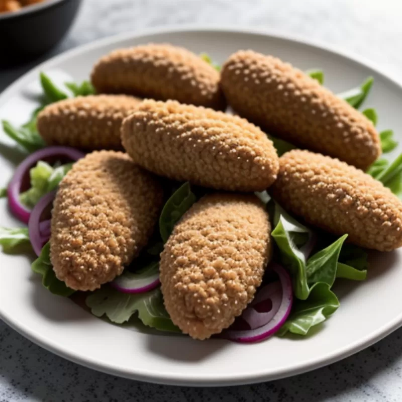 Gà rán KFC kèm salad