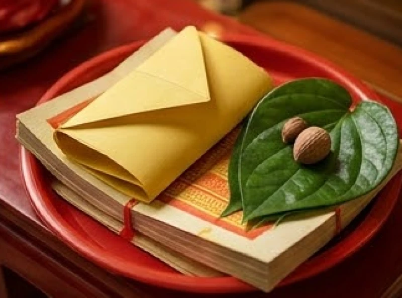 Văn khấn cầu duyên: Trình tự dâng lễ, viết sớ và tạ lễ bài bản 6 Tờ sớ được gấp gọn gàng đặt ngay ngắn cạnh đĩa trầu cau trên mâm lễ vật