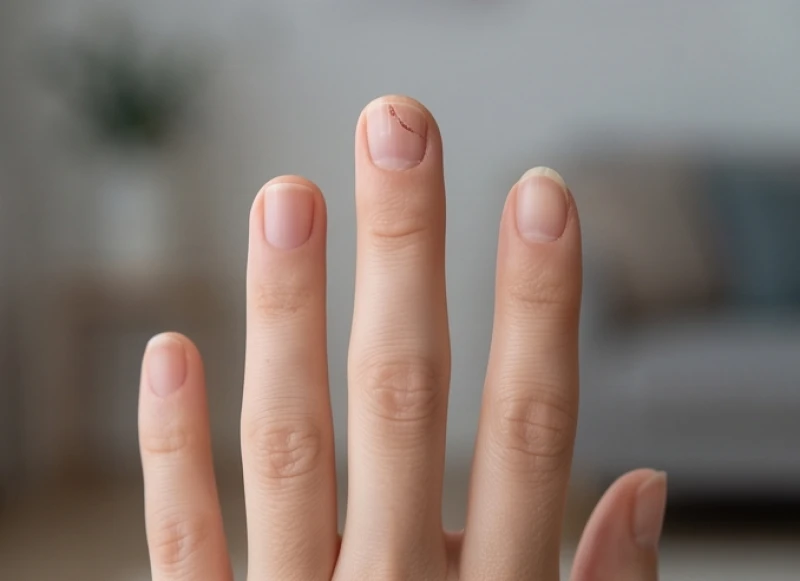 Ngón tay giữa bị xước móng thể hiện sự mất cân bằng trong các mối quan hệ tình cảm, giao tiếp xã hội và đời sống gia đình