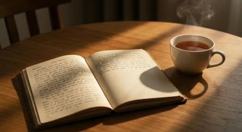 Mơ thấy chồng bị tai nạn: Giải mã bối cảnh, tâm lý và số sổ mơ 7 Cuốn sổ tay mở sẵn trên bàn gỗ bên cạnh tách trà nóng để ghi chép những điềm báo và con số tâm linh
