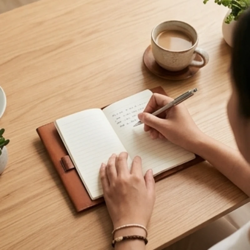 Mơ thấy mua quần áo: Giải mã chi tiết và bảng tra số tài lộc 6 Bàn tay đang cầm bút cẩn thận ghi chép các chi tiết quan trọng vào một cuốn sổ tay nhỏ