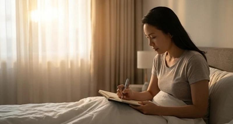 Giấc mơ được hình thành như thế nào: Cơ chế thần kinh học 8 Hành động ghi lại chi tiết giấc mơ ngay sau khi thức dậy vào sổ tay cá nhân trên giường