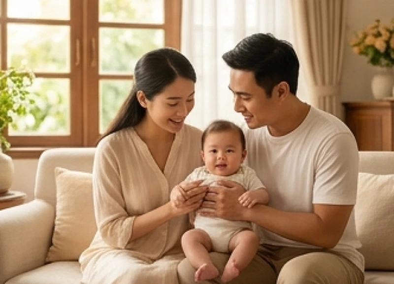 Tuổi Thìn sinh con tháng nào tốt: Định cát nguyệt hợp gia đạo 10 Khoảnh khắc đầm ấm của cha mẹ và em bé tượng trưng cho sự viên mãn của gia đạo