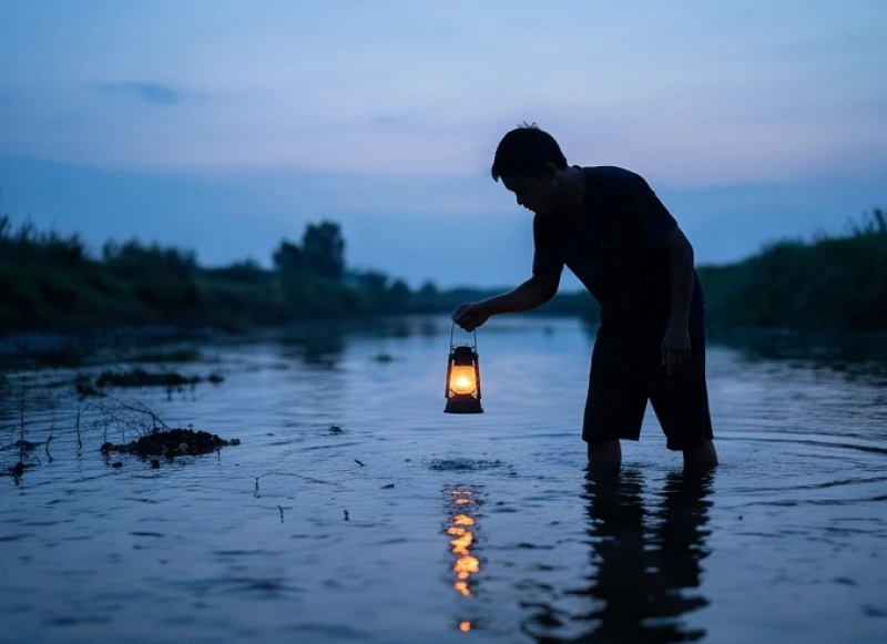 Người lội nước bắt tôm ban đêm phản ánh sự lo âu, căng thẳng và cơ chế tự bảo vệ của não bộ trước những áp lực thực tế