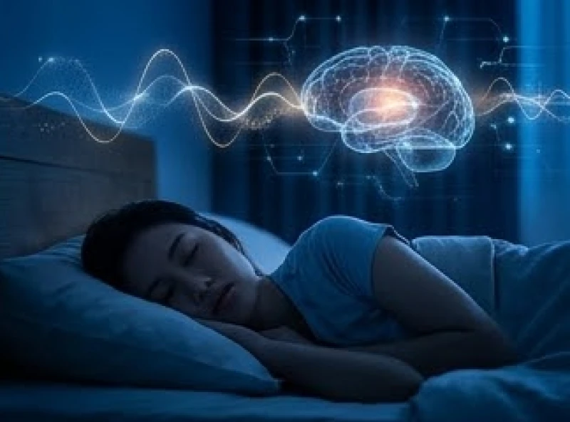 Hình ảnh mô phỏng sóng não rực sáng trong giấc ngủ REM quyết định sự rõ nét của những giấc mơ