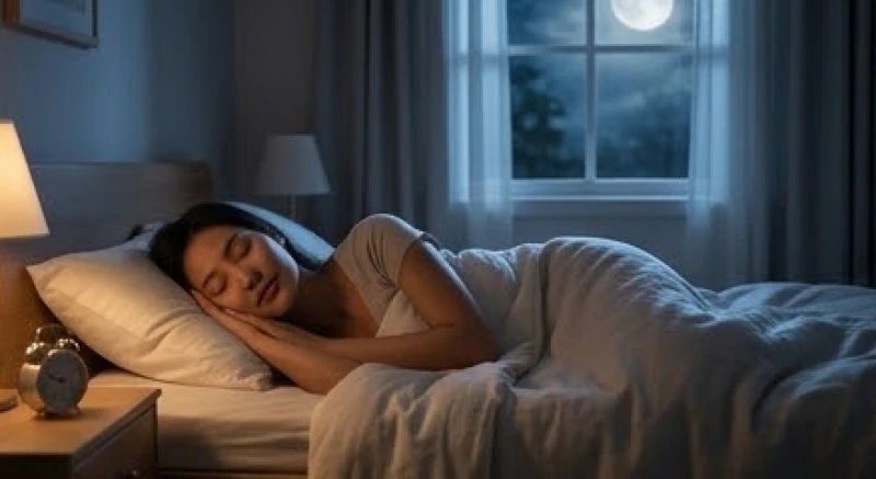 Mơ thấy kinh nguyệt: Giải mã tâm lý, điềm báo và con số may mắn 1 Phụ nữ có giấc ngủ sâu vào ban đêm, đại diện cho tác động của nội tiết tố tạo ra những ảo giác sống động