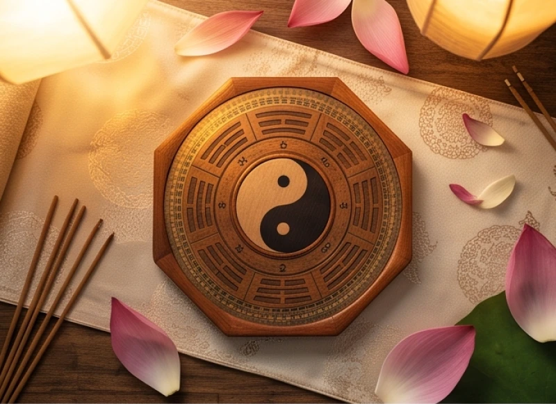 Mô hình ngũ hành âm dương tượng trưng cho sự chuyển giao và hóa giải hạn Tam Tai của tuổi Mão