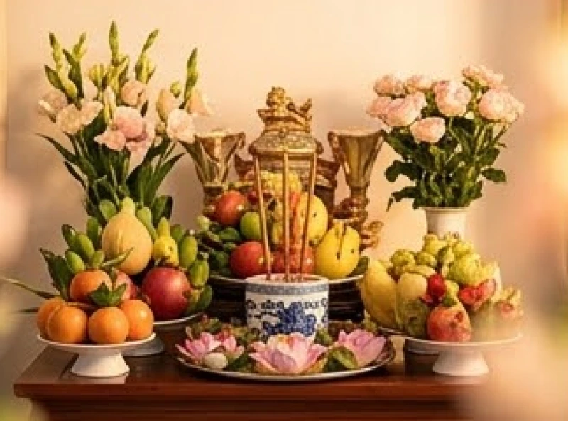 Tuổi Thìn nên cưới vào năm nào: tính tuổi nam nữ và giải hạn 5 Mâm cúng giải hạn đầu năm được bày biện trang trọng để cầu bình an cho gia đạo và hôn nhân