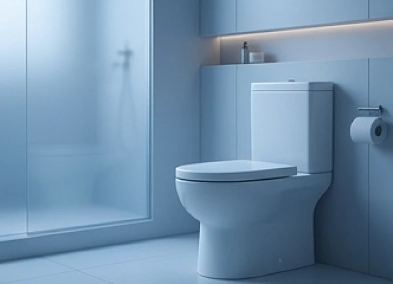 Mơ thấy nhà vệ sinh: Giải mã điềm báo hung cát và số may mắn 1 Khung cảnh bồn cầu trắng sáng trong phòng tắm tĩnh lặng, phản ánh sự thư thái hoặc dồn nén khi mơ thấy nhà vệ sinh