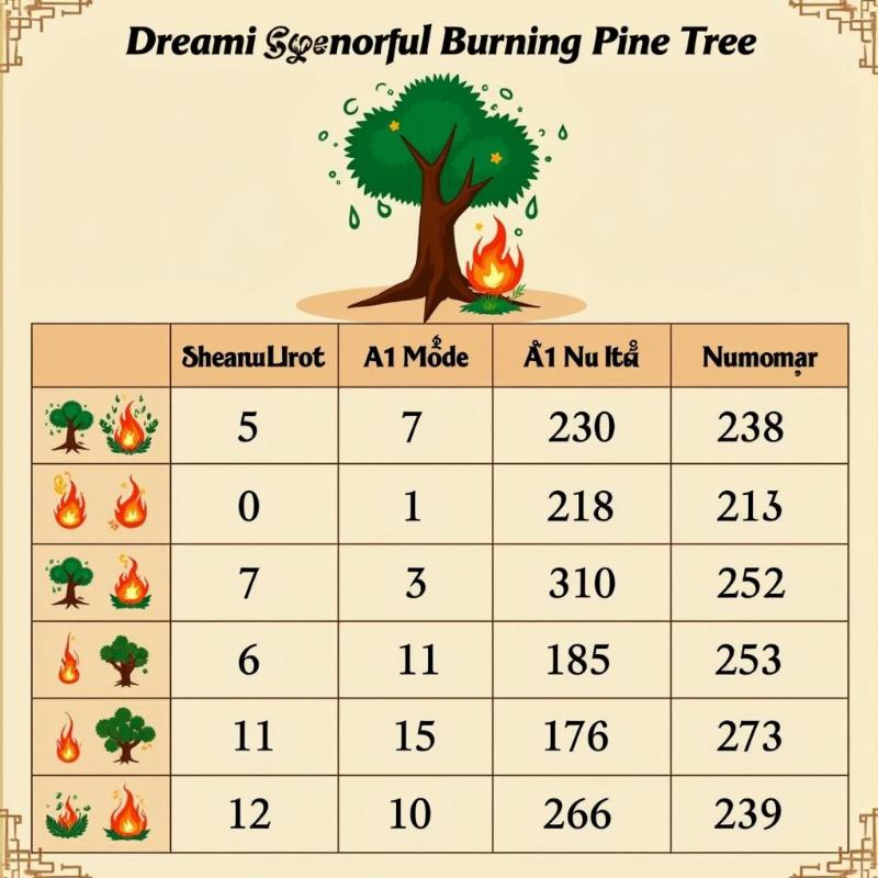 Giải mã giấc mơ thấy cây thông bị cháy và các con số liên quan