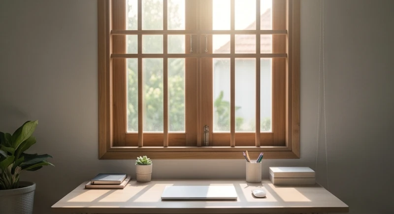 Mơ thấy đám ma người thân: Điềm báo theo vai vế & cách giải tỏa 1 Không gian tĩnh lặng buổi sáng với tia nắng chiếu qua ô cửa sổ tượng trưng cho sự trút bỏ gánh nặng tâm lý khỏi lo âu