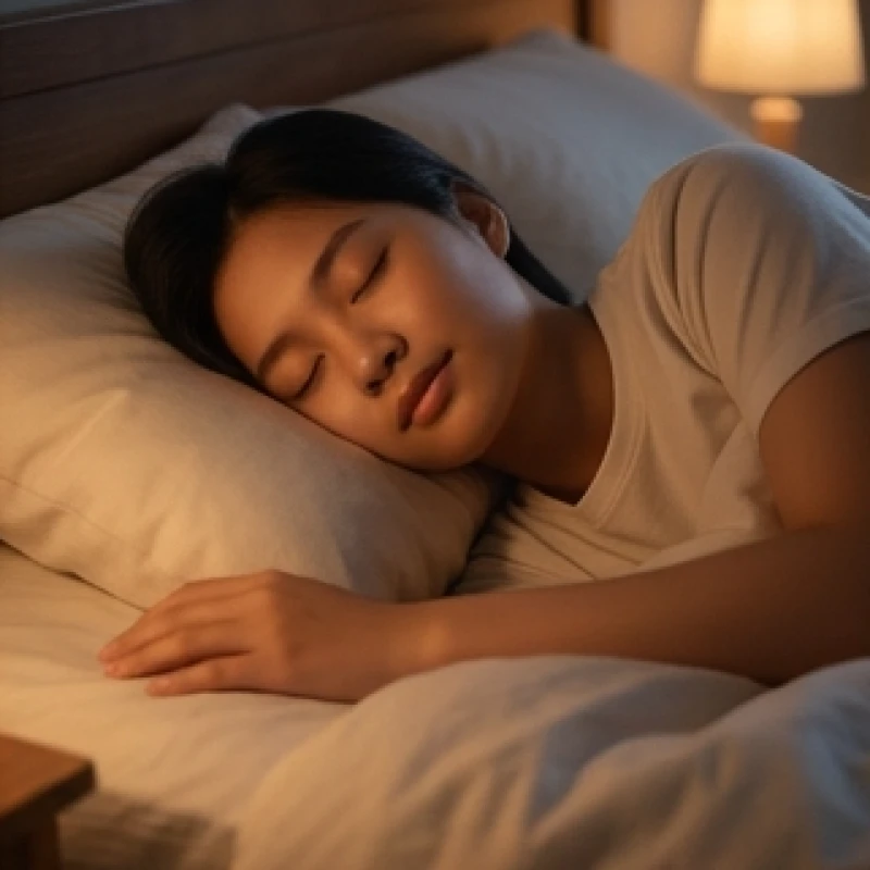Một người đang ngủ say với nét mặt thanh thản trong giấc mơ về người thân đã khuất