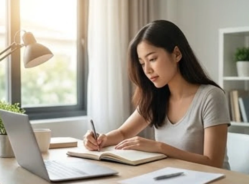 Mơ thấy rụng răng không chảy máu: Điềm báo và mẹo hóa giải 1 Người phụ nữ Việt Nam đang ghi chép lại những suy nghĩ vào sổ tay sau khi tỉnh dậy từ cơn mộng