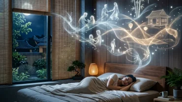 Không gian tĩnh lặng và huyền bí phản ánh ý nghĩa tâm linh khi giải mã giấc mơ thấy người chết