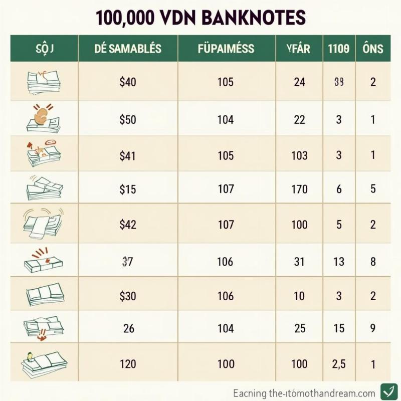 Bảng Tra Cứu Con Số May Mắn Khi Mơ Thấy Tiền 200 Nghìn